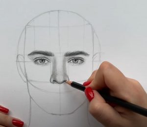 How to Draw a Realistic Male Face Course | Nina Blangstrup